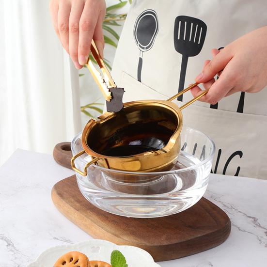 Плавильный котел эргономичный антипригарный из нержавеющей стали универсальный маленький подогреватель для масла, конфет, шоколада кухонные принадлежности