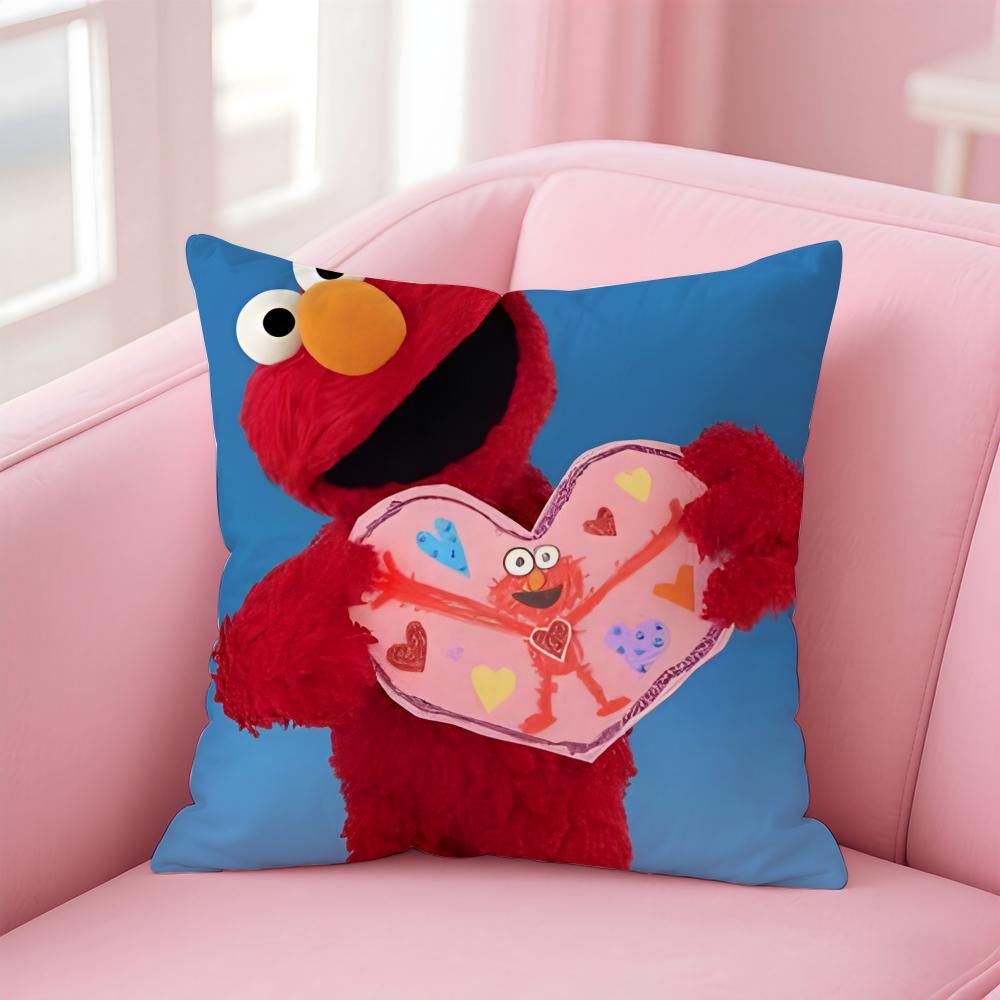 EElmo Cushion Cover Pillow Case Soft Friendly Fabric Concealed Zipper