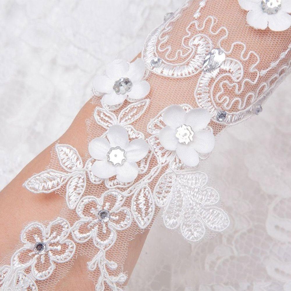 Свадебные митенки, перчатки без пальцев, митенки с кружевом и бантом, свадебные перчатки, перчатки с бантом, женские перчатки