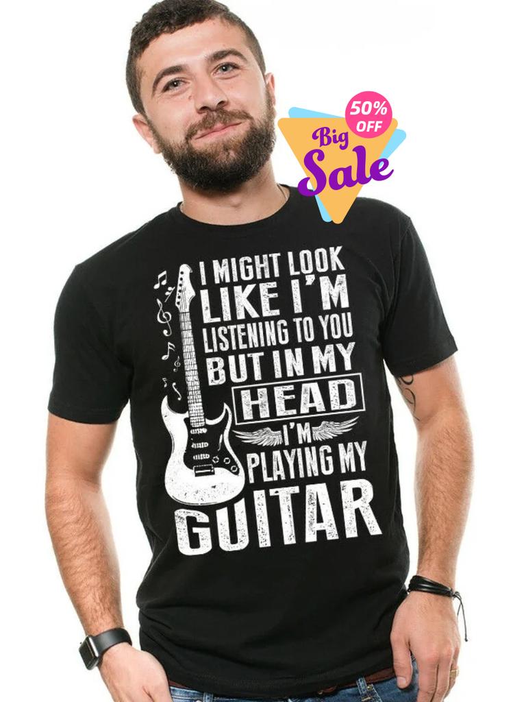 Guitar Player Funny Music Musician TShirt Summer Cotton Short Sleeve ONeck Mens T Shirt New S3XL