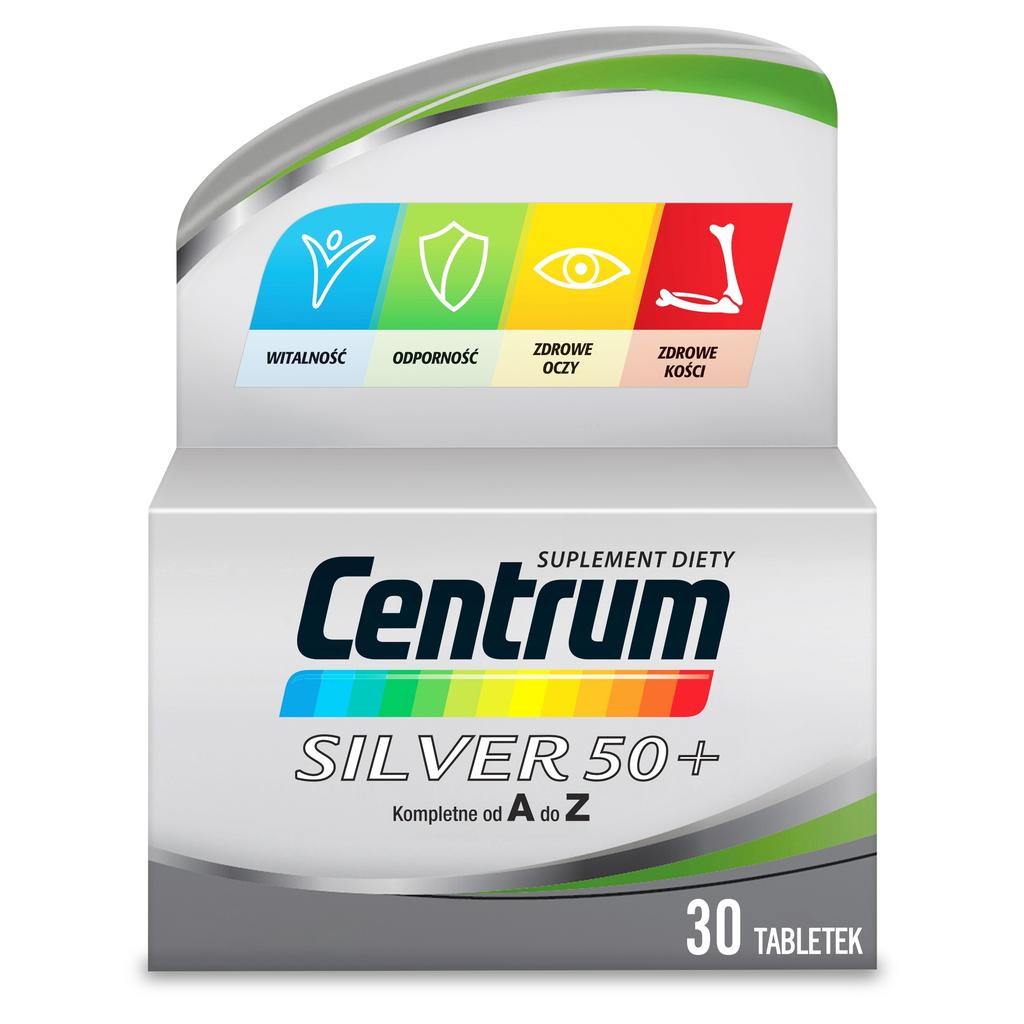 Centrum Silver 50+ Vitamins And Minerals For Adults 30 Tablets