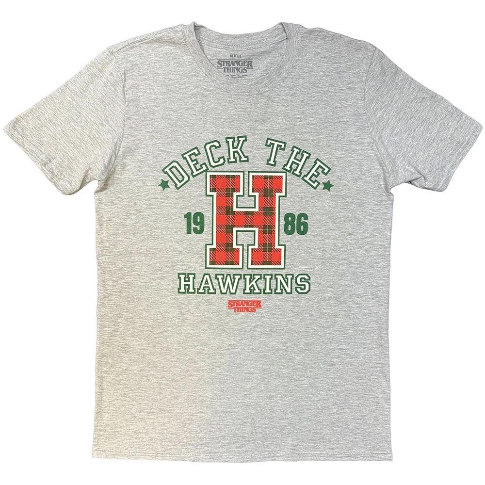 Stranger Things Deck The Hawkins Official Tee T-Shirt Mens