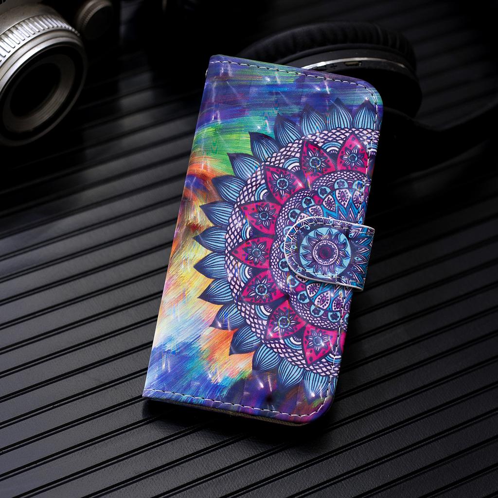3d Flip Leather Case For Samsung Galaxy S10 S20 Note 10 20 Plus Ultra Lite Fe S10e J2 Core 2020 M31s M11 Book Cover Painted