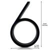 New Floating House Numbers Creative Modern Zinc Number Self Adhesive Door Sign Outdoor Mailbox Apartment Home Decorations