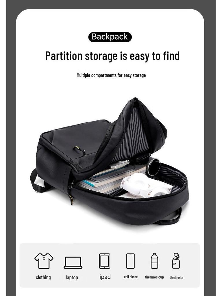 Мужской универсальный рюкзак большой вместимости для работы, путешествий и школы