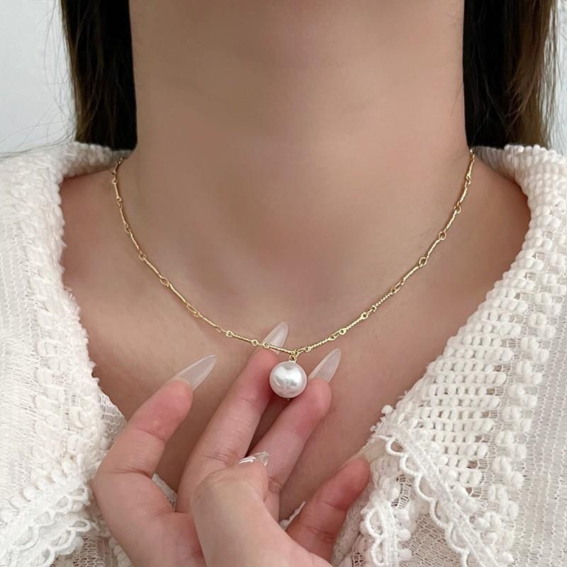 Простой темперамент Золотое колье-бини женское