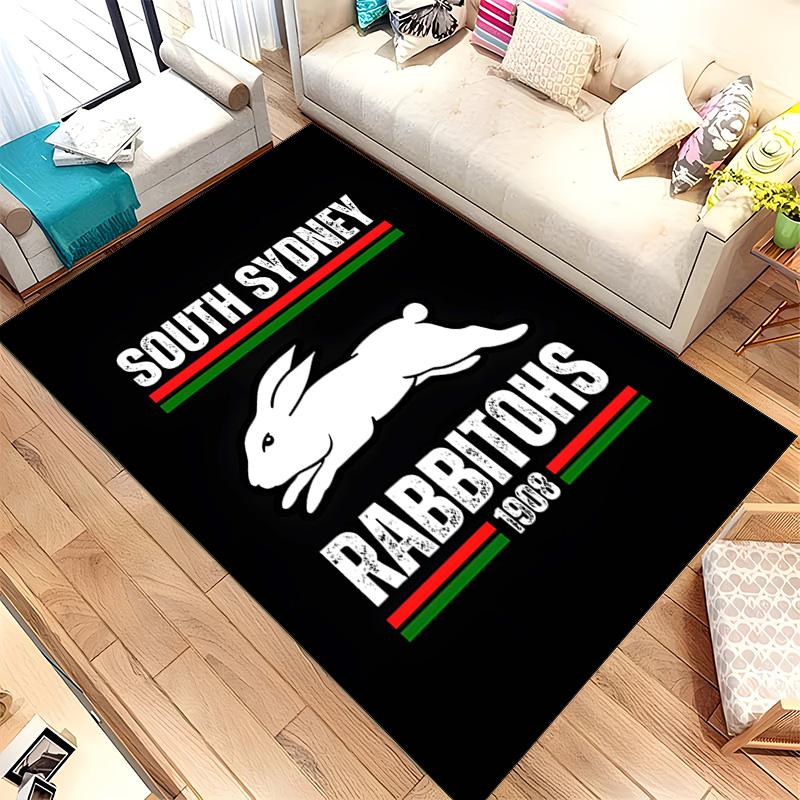 South Sydney Rabbitohs (1) Rug Suitable For Living Rooms Bedrooms Computer Rooms Dining Areas And Placement Under Tables And Chairs Also An Ideal Choi