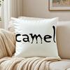 Luxury Vintage Brand CCamelES Cushion Cover Linen Pillowcase Soft  for Sofa Bed Home Room Decor