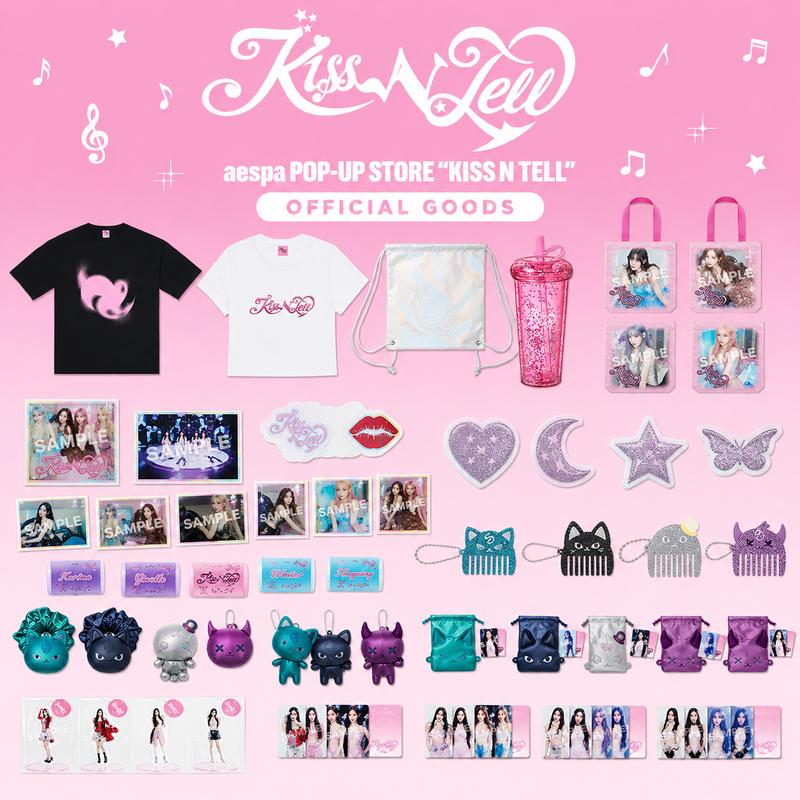 Aespa POP-UP STORE “KISS N TELL” ОФИЦИАЛЬНЫЙ ПРЕДЗАКАЗ ТОВАРОВ