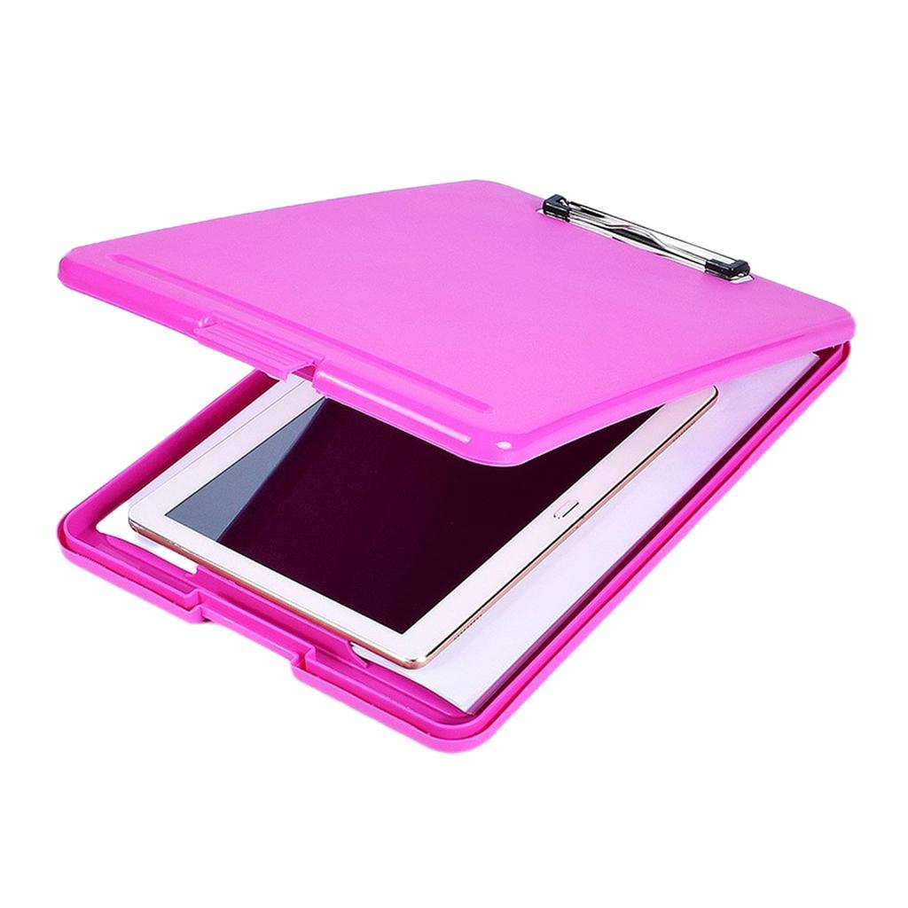 2-in-1 Clipboard with File Storage Case Portable Document Organiser Waterproof File Folder for Hospital Nurse Doctor