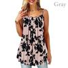 Женская летняя футболка с цветочным принтом без рукавов свободная футболка свободного покроя модная S-6XL