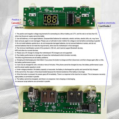 5 В 2 А цифровой дисплей Power Bank Circuit Strip Module Type-C Micro Usb A8188Mobile Power Motherboard