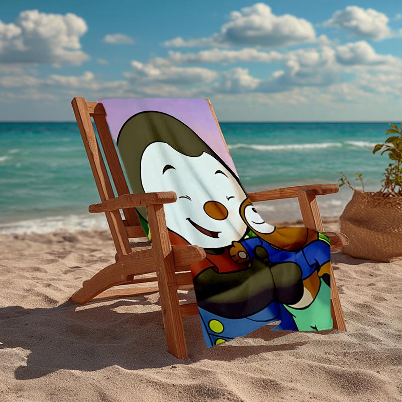 T'choupi Fashion Beach Towel: Ideal for Summer Adventures Soft, absorbent and quick drying suitable for swimming and bathing