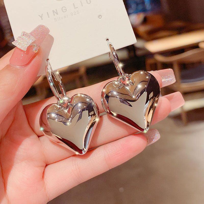Fashion Peach Heart Fashion Female Online Influencer Personalized Earrings