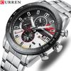 Watch for Men New Fashion Men Watches Quartz Wristwatches Stainless Steel Band Clock Male Chronograph Watches