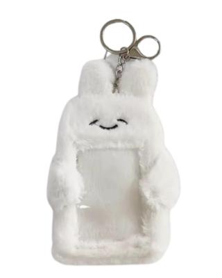 [Всем Гени] [ONLYOU] Плюшевый корейский кролик, чехол для проездного, чехол для карт, держатель для удостоверения личности, удостоверение сотрудника, брелок, пушистый персонаж, милый, Высокое качество