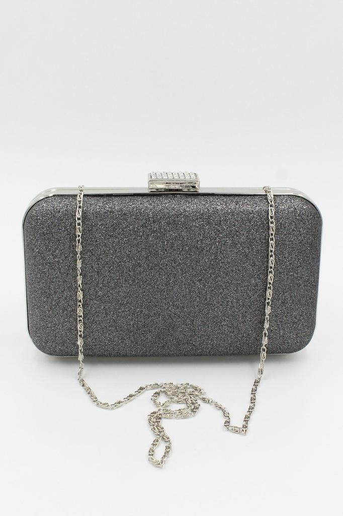 Women's Stylish and Useful Evening Dress Bag Platinum Sand Glitter Evening Dress Bag
