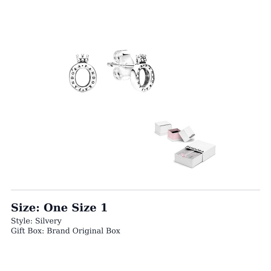 Pandora Серьги-гвоздики из стерлингового серебра 925 пробы Женские 298295
