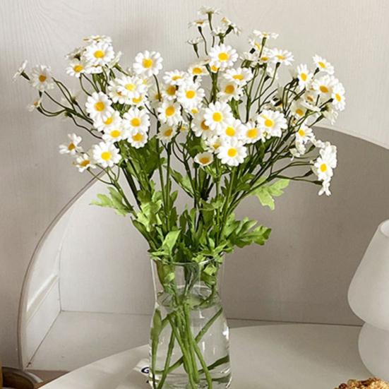 1 ветка искусственный цветок без полива декоративный яркий цвет полезный 6 вилок 30 головок имитация цветка DIY свадебный букет для балкона