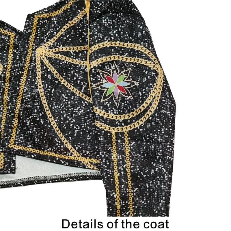 Руми Демон Черный Белый Косплей Костюм Хэллоуин Сцена Девушка K-Pop Группа Идол Жилет Пальто Шорты 3 предмета Униформа Наряд