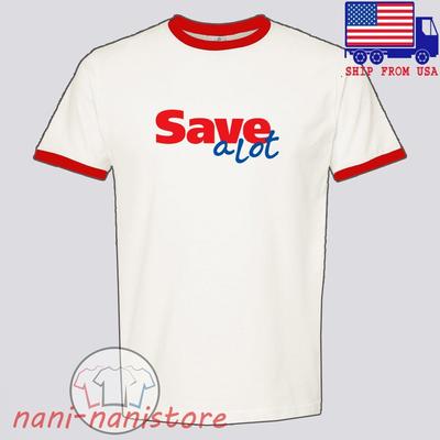 Save A Lot Retail Store Men#039;s Ringer Red Size S3XL Unisex T-Shirt