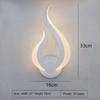 LED Light Modern Wall Lamp Acrylic Flame Shape Indoor Bathroom Bedroom Living Room Hallway Art Decoration