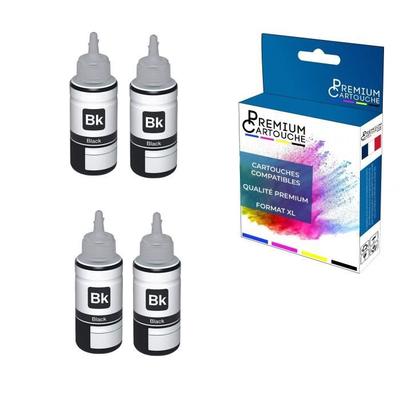 Чернильный флакон - PREMIUM CARTOUCHE - 104 - Черный - 4 флакона - 70 мл