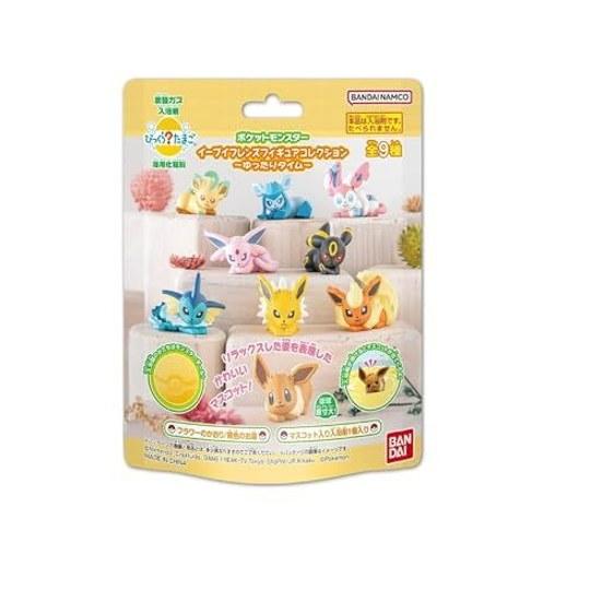 BANDAI Bikkura Tamago Eevee Friends Figure Collection Bath Ball Bomb 5-piece Set