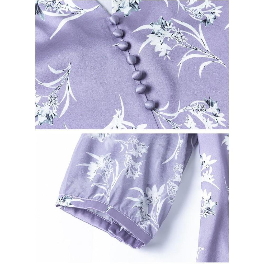 Шифоновая блузка женская лето новая модная и шикарная пуловер темперамент и топ с рукавами до локтя