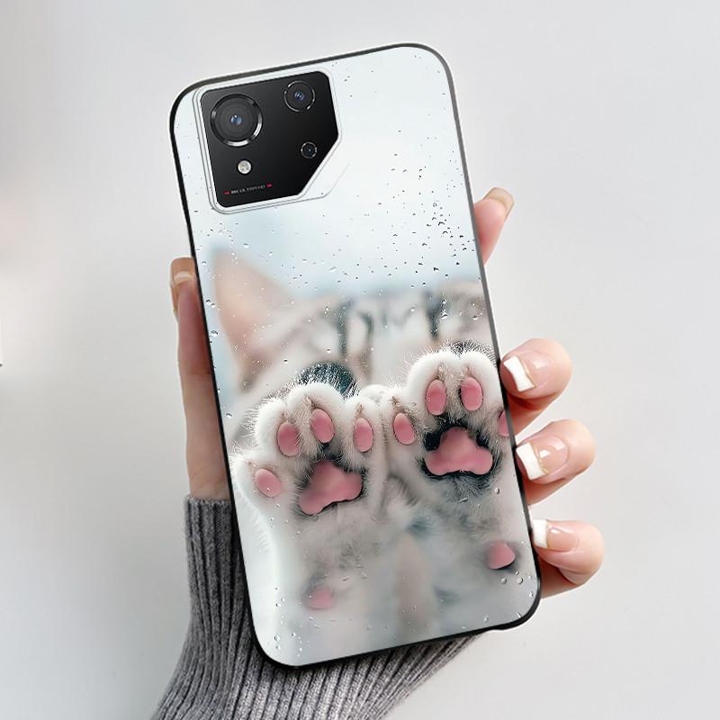 Чехол для Asus ROG Phone 8 Phone8 ROG8 Pro Чехол Роскошный Дракон Милый Крутой Мальчики Девочки Тонкий Черный Матовый Мягкий ТПУ Защитная Задняя Крышка