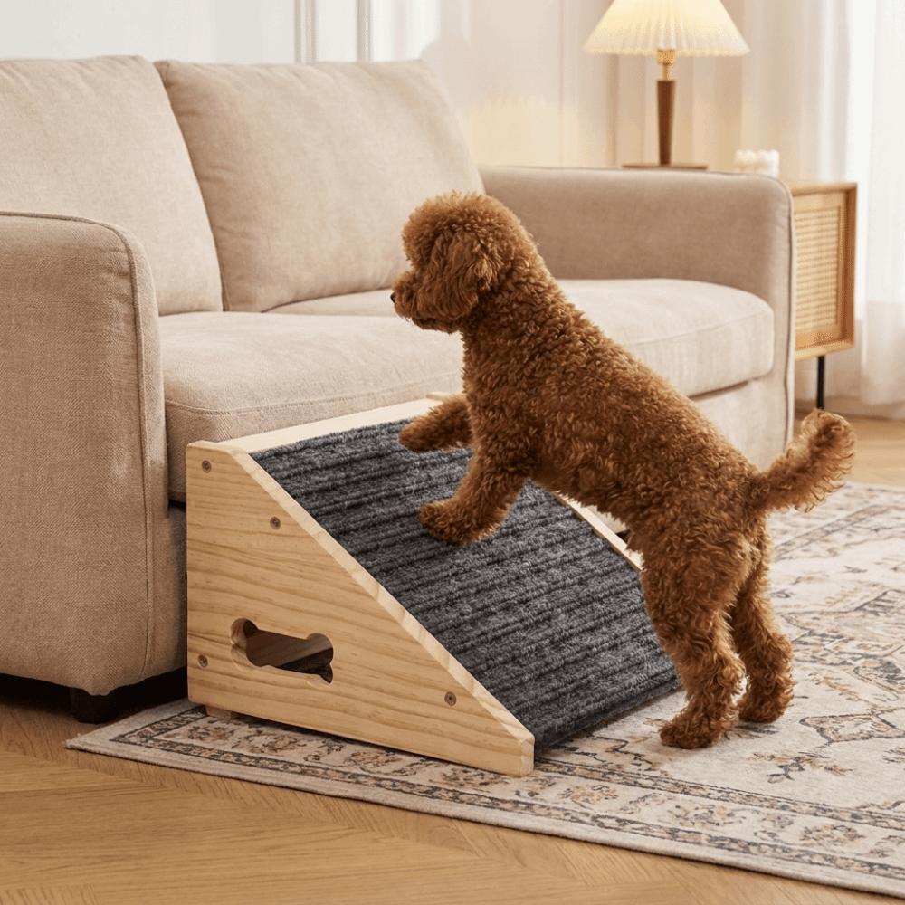 Anti Slip Mat Wooden Pet Stairs Durable Dog Vehicle Ramp Pet Ramp Dogs Climbing Ladder Senior Pets
