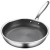 Non-coated Frying Pan 26/28/30cm NonStick Pan Durable Steak Cooking Pot  Gas Induction Cooker