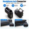 2PCS Black Headphone Jack Socket for PSP 1000/PS4 Slim/Pro Game Console Repair Part