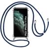 Case with Lanyard - E.F.CONNECTION - for iPhone 11 Pro - Flexible - Scratch-resistant - Navy Blue