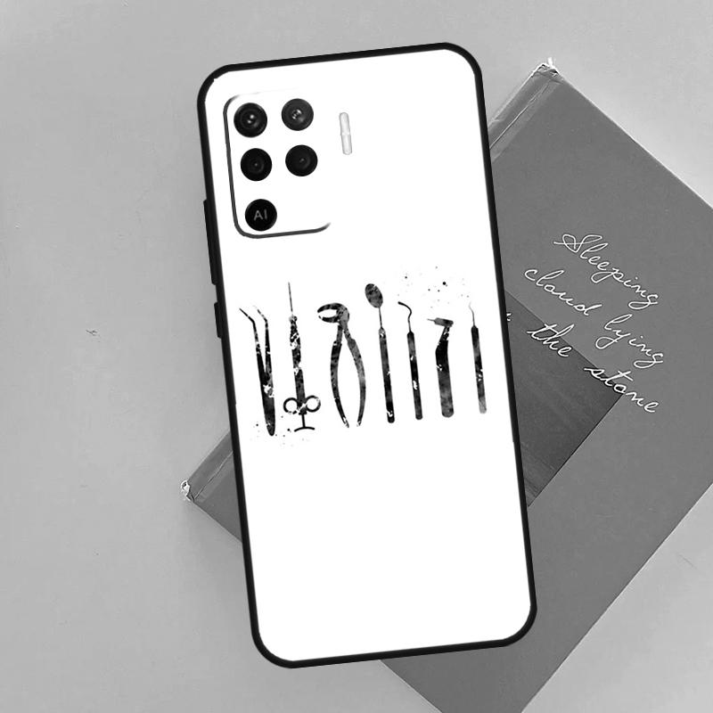 Милый Чехол для Телефона с Зубами Стоматолога для Oppo A96 A76 A16 A74 A53 A54 A94 A15 A17 A52 A72 A57S A58 A78 A98 A79