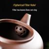 Small Capacity Yixing Xishi Pot: Handmade Purple Clay Teapot with Filter - Antique Style Kung Fu Tea Set