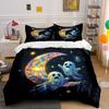 "Moon Ghosts Decor Set" Soft Comfortable Duvet Cover Bedding Set Included 1*Duvet Cover & 2*Pillowcases, gift