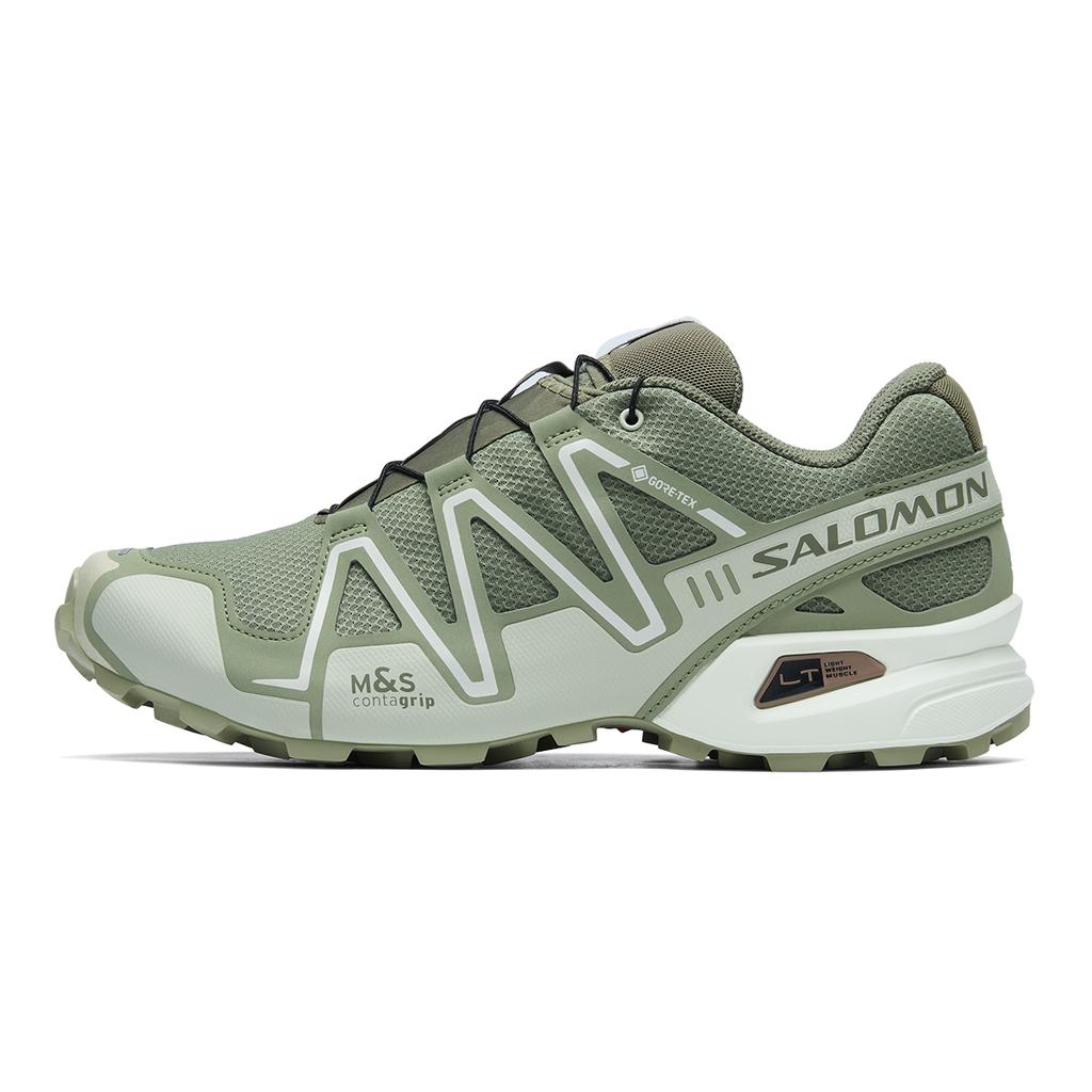 SALOMON Speedcross 3 Амортизирующие Износостойкие Водоотталкивающие Нескользящие Низкие Повседневные Кроссовки Унисекс Зеленые Кроссовки 476846