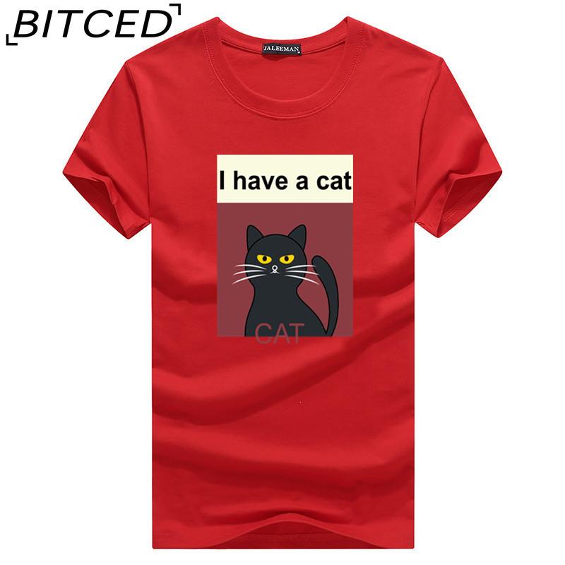 BITCED Хлопковая футболка с коротким рукавом, мужская модная свободная рубашка с половиной рукава, сострадательная рубашка с принтом