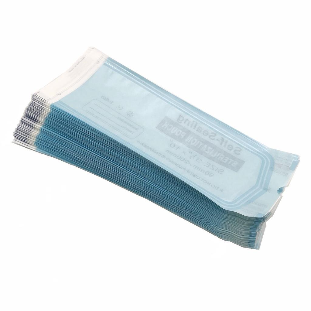200 шт., высококачественный самозапечатывающийся пакет для стерилизации, самозапечатывающийся пакет для стерилизации, 90*260 мм