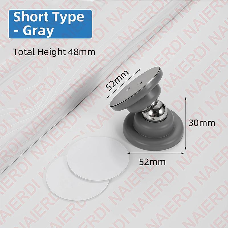 NAIERDI No-drill Silicone Door Stop Strong Magnetic Door Stopper Buffer Anti Collision Silent Door Holder for Home Bedroom
