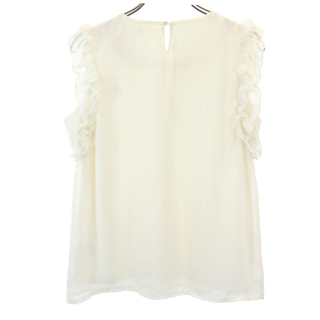 MIIA Рубашка без рукавов с оборками 160 Молочно-белый Детская Б/У