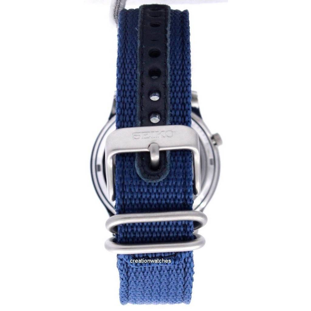 Восстановленные мужские часы Seiko 5 Military Automatic с нейлоновым ремешком SNK807K2