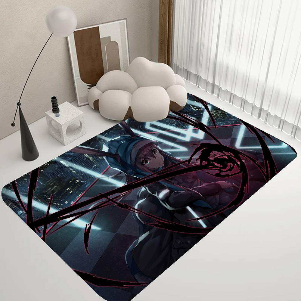 Video Game A-Arknights Room Mats Cheaper Anti-slip Modern Living Room Balcony Printed Household Carpets