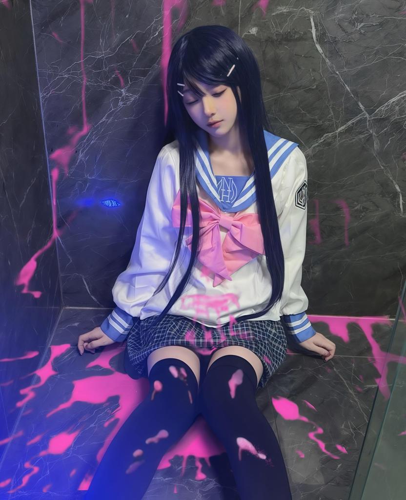 [CR ROLECOS] Костюм для косплея Маидзоно Саяки Костюм для косплея Маидзоно Саяки Костюм-униформа КОСПЛЕЙ (Маидзоно Саяка, С)
