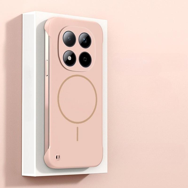 Ультратонкий безрамочный магнитный чехол для Xiaomi Redmi Note 15 14 Pro Plus Note 13 5G Note 12Pro Magsafe Жесткий ПК Матовый чехол-накладка