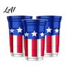 Food-grade Aluminum Cup USA 250th Anniversary Cup Reusable Patriotic Beer Mug Red