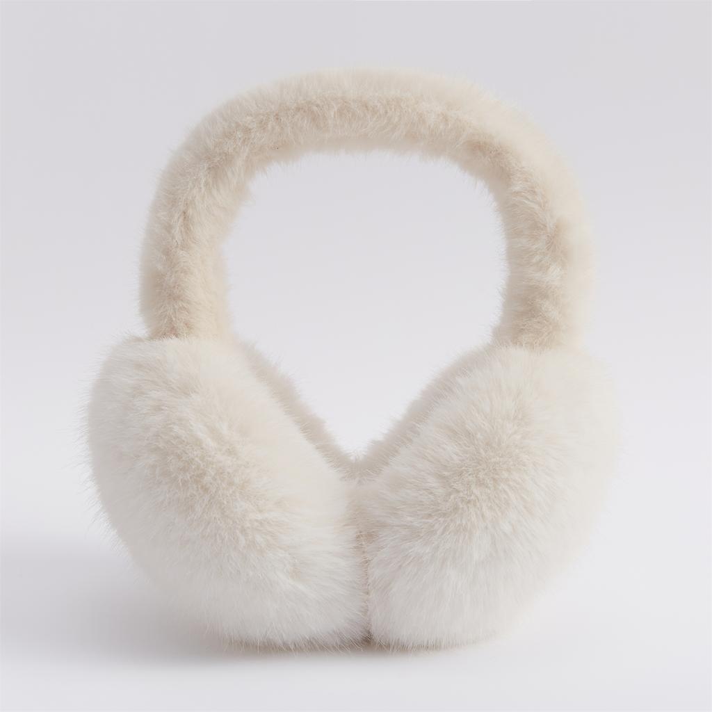 Высококачественные наушники из искусственного меха кролика, теплые зимние наушники, меховые наушники унисекс для взрослых, утепленные, складные