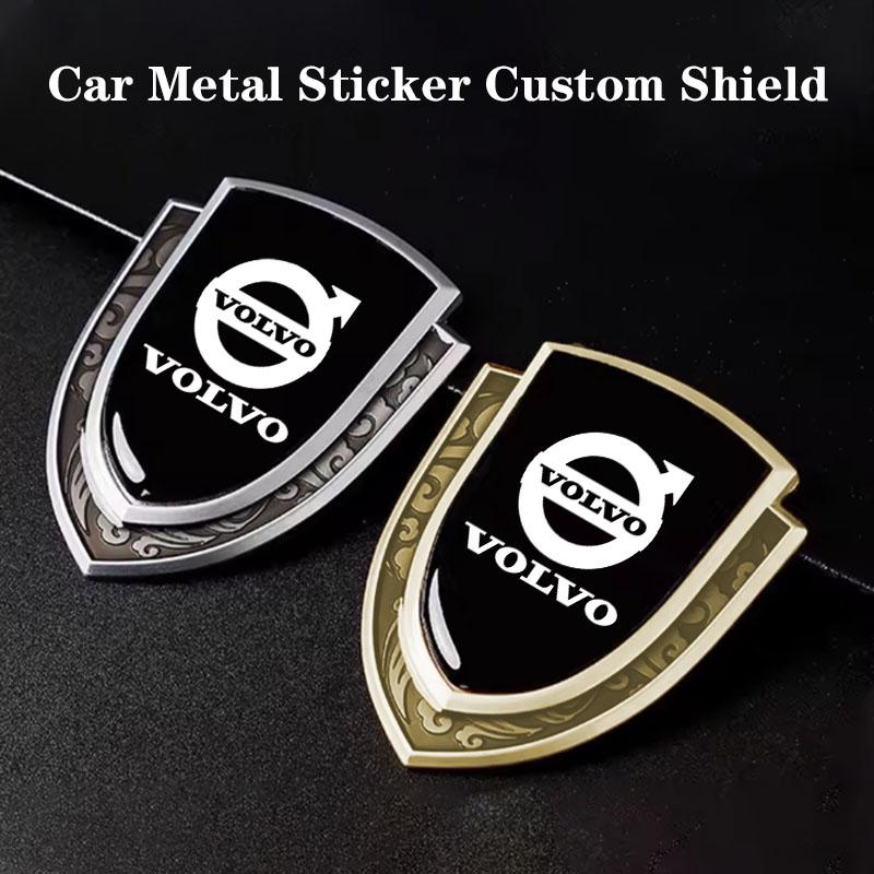 3D Metal Car Side Fender Trunk body Emblem Badge sticker for Volvo XC60 S90 XC90 S60 XC40 V60 V90 S40 Volvo EX30 C40 Accessories