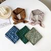 Fashion Bandana Cotton Head Scarf For Women Small Hijab Floral Print Handkerchief Hair Scarfs 55cm Square Headbands Neck Scarves